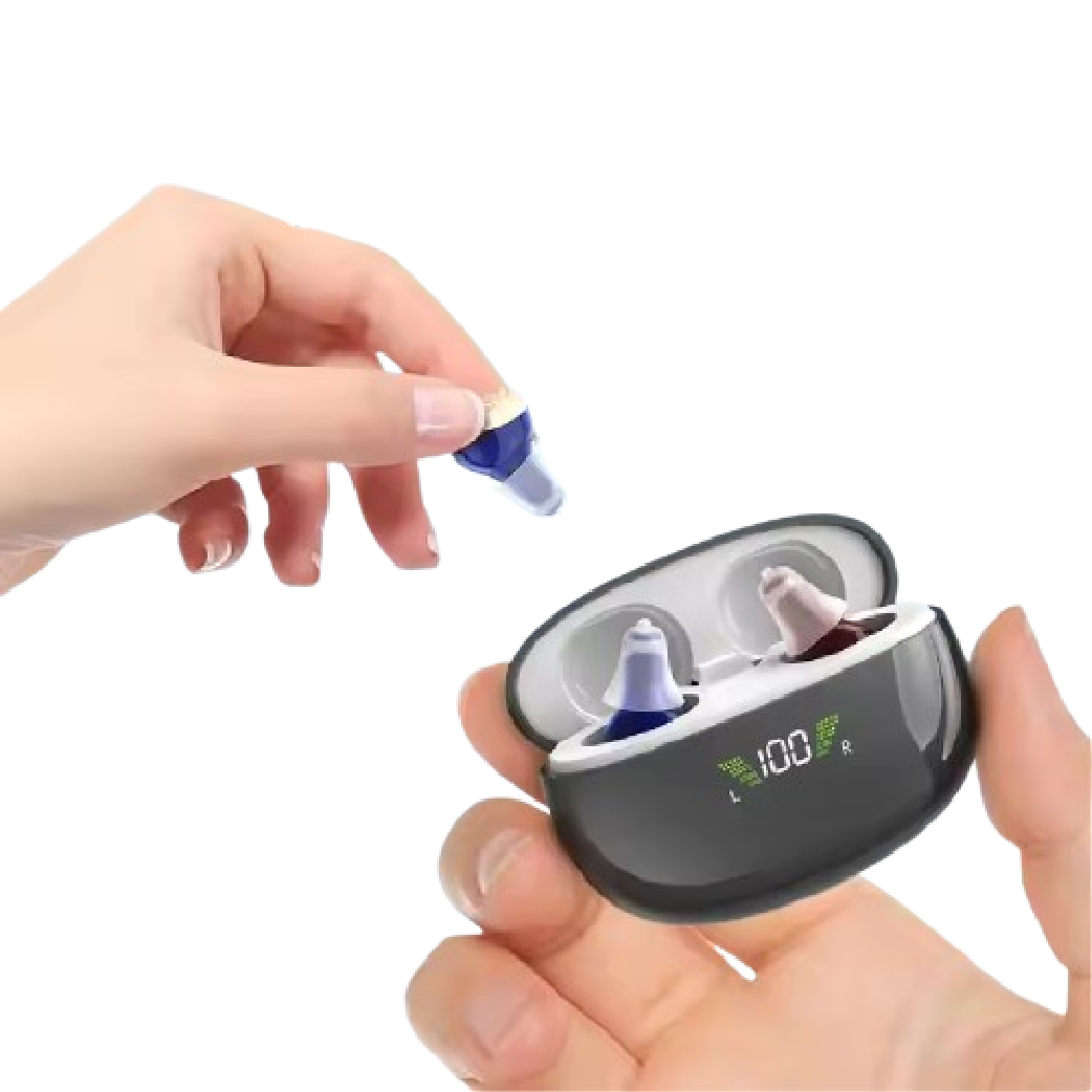 Nano Hearing Amplifiers, with Wireless Charging Case